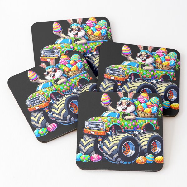 Item preview, Easter Day Bunny Monster Truck Eggs Cool Rabbit T Shirt designed and sold by anngon66.