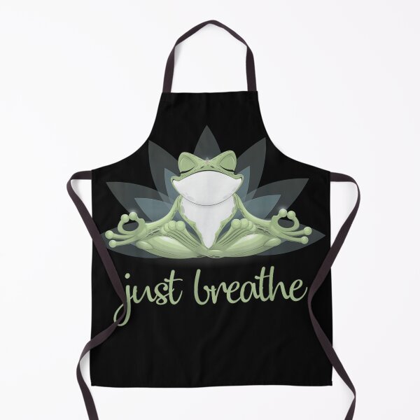 Item preview, Just Breathe Frog Meditation Zen Yoga Relaxation Design designed and sold by Creative Spark.