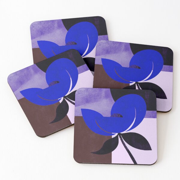 Item preview, Deep Ocean Blue Slate Grey Botanical City Arch designed and sold by joycrysstudio.