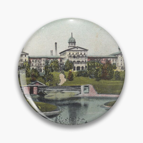 Artikelvorschau, Historische Postkarte des Elgin State Hospital – Krankenhaus in Nord-Illinois entworfen und verkauft von GhostlyWorld.