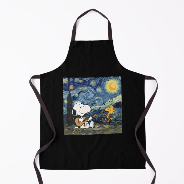 Item preview, Snoopy And Woodstock Playing Music Starry Night vangogh designed and sold by ValerieRodrigue.