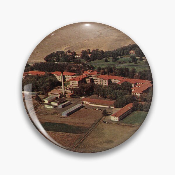 Item preview, Eastern Oregon State Hospital Vintage Postcard – Aerial designed and sold by GhostlyWorld.