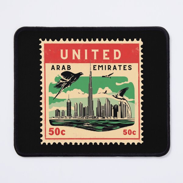 Item preview, United Arab Emirates Vintage Stamp - Burj Khalifa designed and sold by tiigerdad.