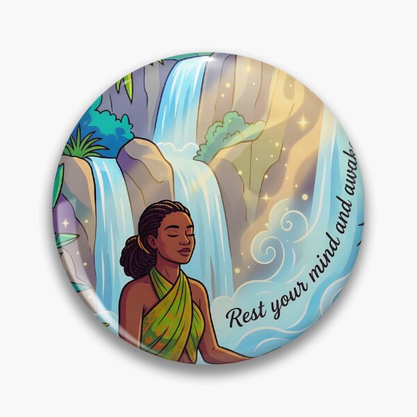 Item preview, Meditation Waterfall Wall Art, Tropical Zen Decor designed and sold by ChloeDesigns401.