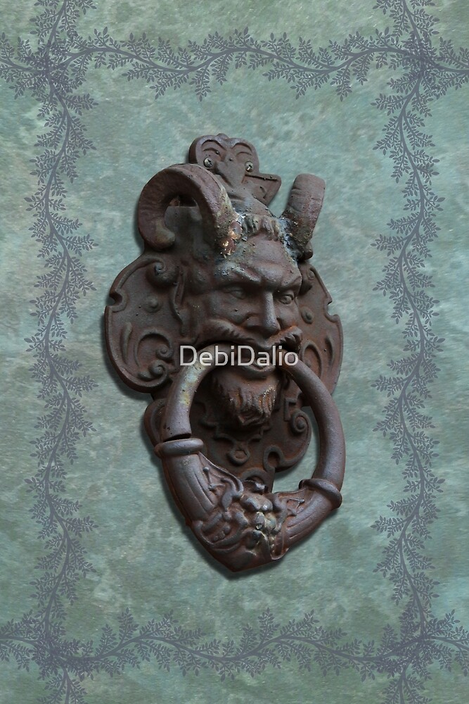 Rusty Cast Iron Gargoyle Door Knocker By Debidalio Redbubble