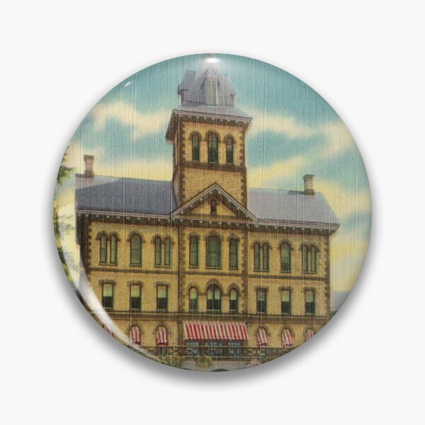 Item preview, Danville State Hospital Vintage Postcard – State Hospital with Trees designed and sold by GhostlyWorld.
