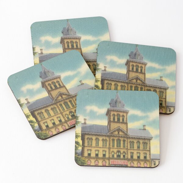 Item preview, Danville State Hospital Vintage Postcard – State Hospital with Trees designed and sold by GhostlyWorld.
