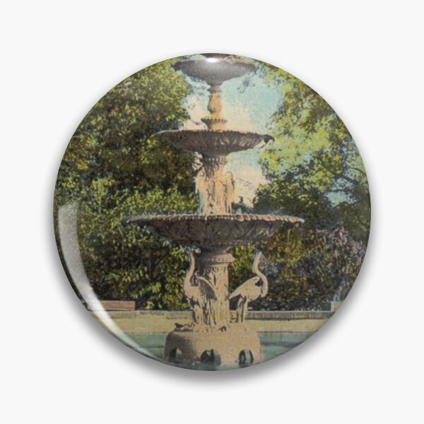 Item preview, Danville State Hospital Vintage Postcard – Fountain designed and sold by GhostlyWorld.
