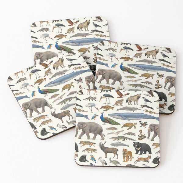 Item preview, Animals of Bangladesh Retro Style Identification Chart designed and sold by kakarikihill.