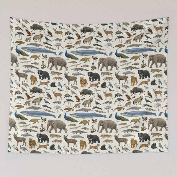 Item preview, Animals of Bangladesh Retro Style Identification Chart designed and sold by kakarikihill.