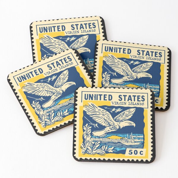 Item preview, United States Virgin Islands Vintage Postage Stamp designed and sold by tiigerdad.