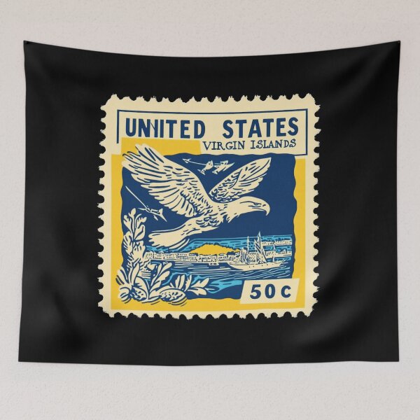 Item preview, United States Virgin Islands Vintage Postage Stamp designed and sold by tiigerdad.