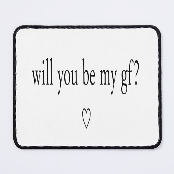 Item preview, Will You Be My GF Cute Romantic Aesthetic Sticker designed and sold by Lovestickerco.