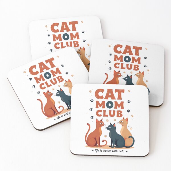 Item preview, Cat Mom Club - Life Is Better With Cats  designed and sold by Amp6599.