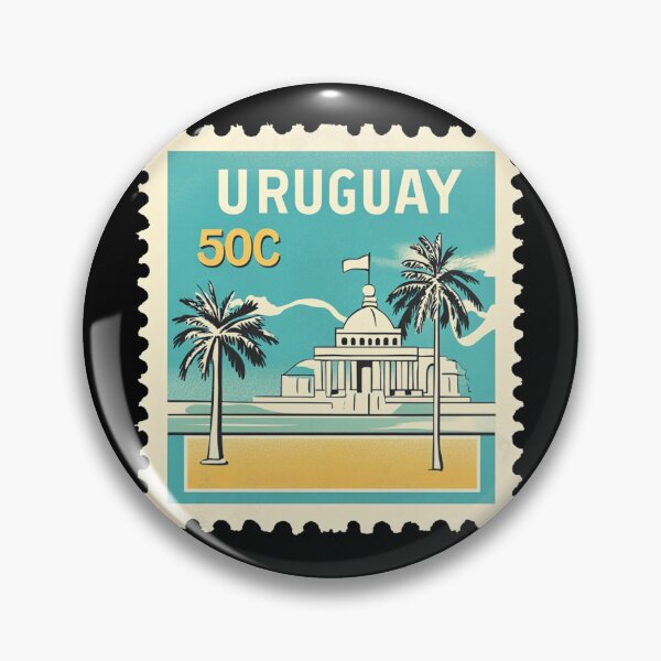 Item preview, Uruguay Vintage Postage Stamp - Coastal Capitol designed and sold by tiigerdad.