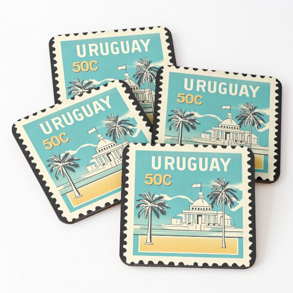 Item preview, Uruguay Vintage Postage Stamp - Coastal Capitol designed and sold by tiigerdad.