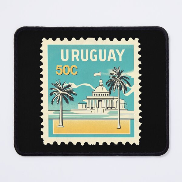 Item preview, Uruguay Vintage Postage Stamp - Coastal Capitol designed and sold by tiigerdad.