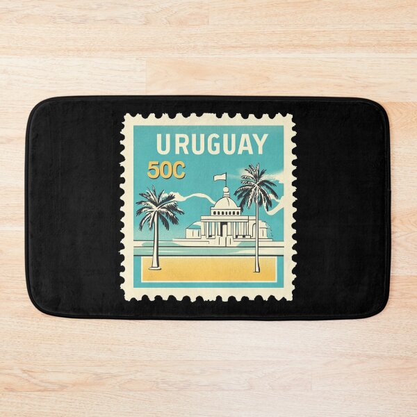 Item preview, Uruguay Vintage Postage Stamp - Coastal Capitol designed and sold by tiigerdad.