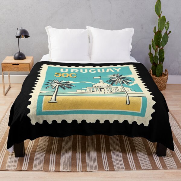 Item preview, Uruguay Vintage Postage Stamp - Coastal Capitol designed and sold by tiigerdad.