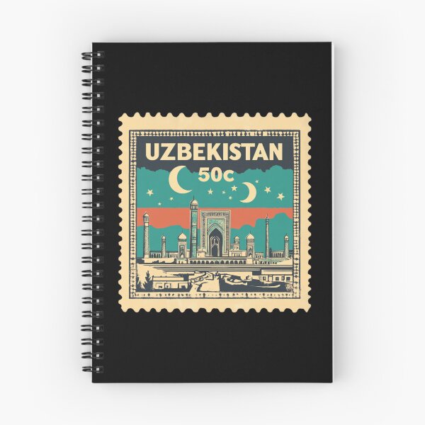 Item preview, Uzbekistan Vintage Postage Stamp - Registan Square designed and sold by tiigerdad.