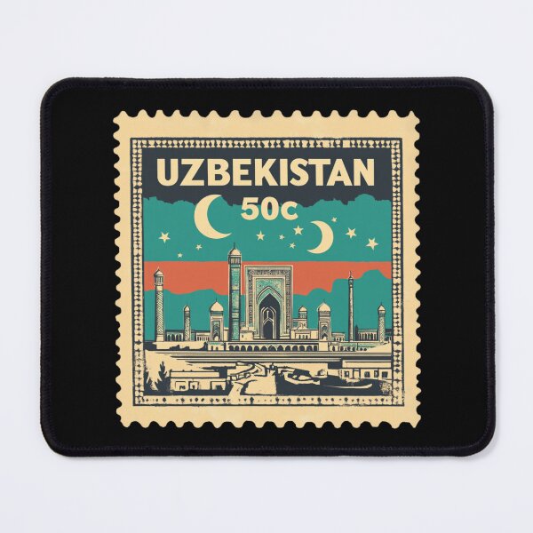 Item preview, Uzbekistan Vintage Postage Stamp - Registan Square designed and sold by tiigerdad.