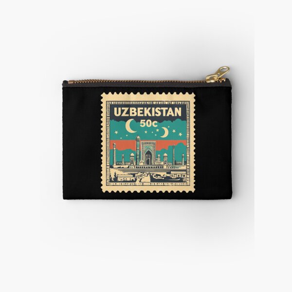 Item preview, Uzbekistan Vintage Postage Stamp - Registan Square designed and sold by tiigerdad.