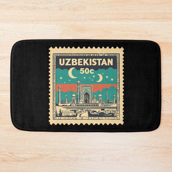 Item preview, Uzbekistan Vintage Postage Stamp - Registan Square designed and sold by tiigerdad.