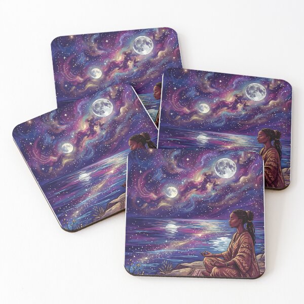 Item preview, Moon Meditation Cosmic Ocean Spiritual designed and sold by ChloeDesigns401.