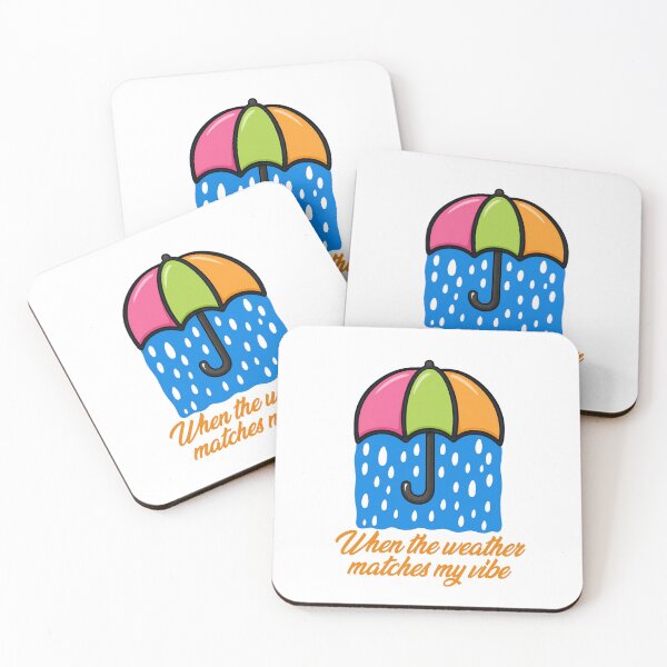 Item preview, When the Weather Matches My Vibe - Funny Rain Mood Design designed and sold by CanSparkleArt.