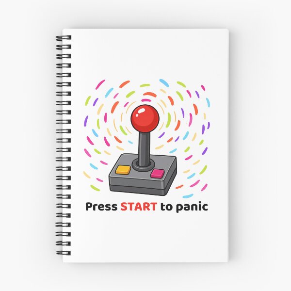 Item preview, Press START to panic - Arcade Joystick Neurodivergent Dopamine Design designed and sold by CanSparkleArt.