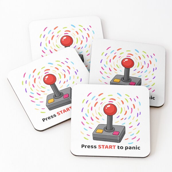 Item preview, Press START to panic - Arcade Joystick Neurodivergent Dopamine Design designed and sold by CanSparkleArt.