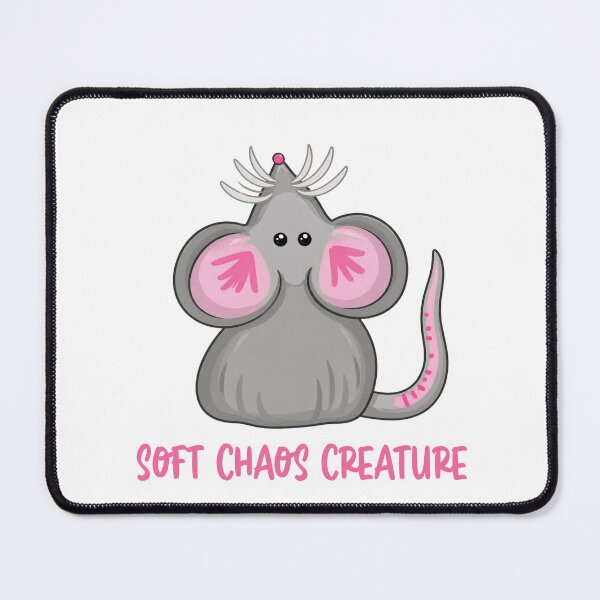 Item preview, Soft Chaos Creature - Cute Mouse Neurodivergent Humor Design designed and sold by CanSparkleArt.