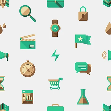 Artwork thumbnail, Workaholic - Icon Pattern by hyperite