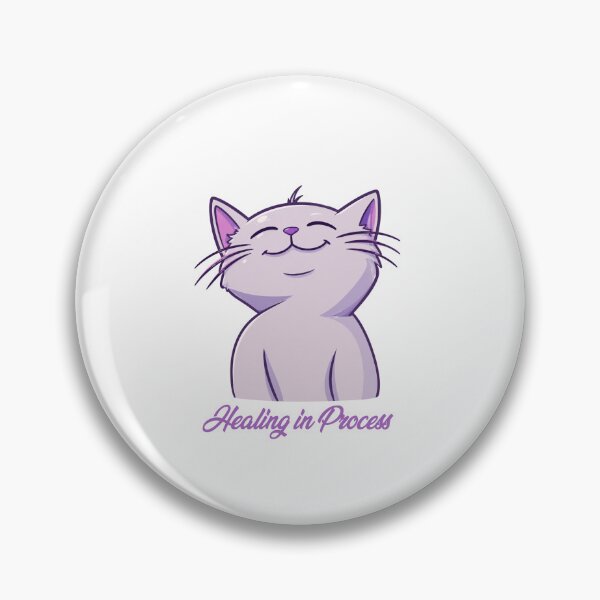 Item preview, Healing in Process - Cute White Cat Self Care Mental Health Design designed and sold by CanSparkleArt.