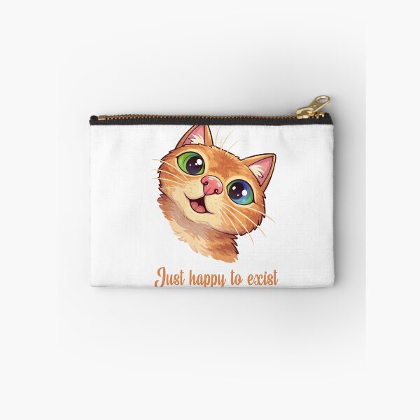 Item preview, Just Happy to Exist - Cute Orange Cat Wholesome Positivity Design designed and sold by CanSparkleArt.