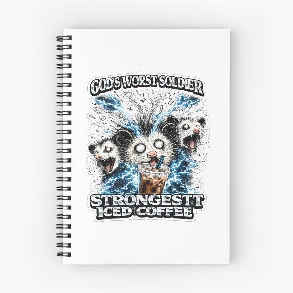 Item preview, Gods Worst Soldier Strongest Iced Coffee Opossum Meme designed and sold by chattsuede.