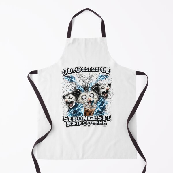 Item preview, Gods Worst Soldier Strongest Iced Coffee Opossum Meme designed and sold by chattsuede.
