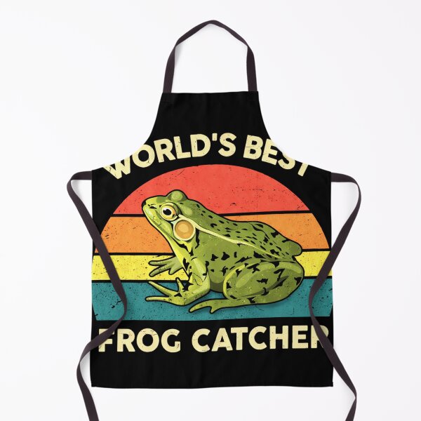 Item preview, Worlds Best Frog Catcher Vintage Sunset Frog Fishing Humor designed and sold by MiALopezArt.
