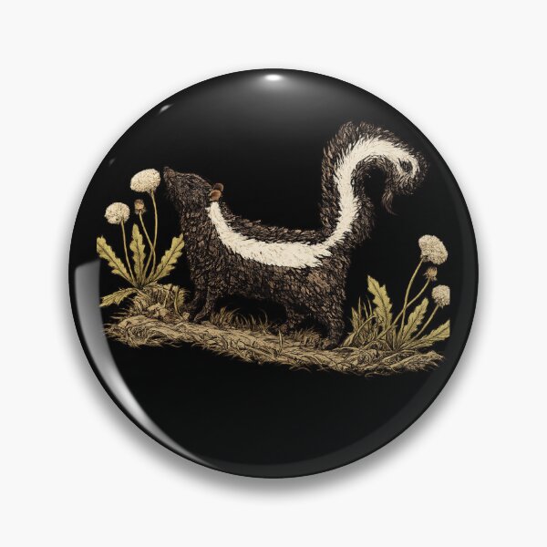 Item preview, Skunk Among Dandelions - Wildlife Nature Wall Art Print Decor designed and sold by Cust-tshirts.