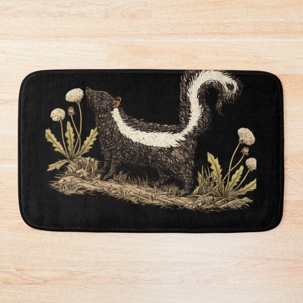 Item preview, Skunk Among Dandelions - Wildlife Nature Wall Art Print Decor designed and sold by Cust-tshirts.