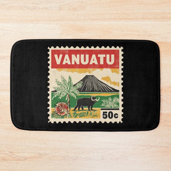 Item preview, Vanuatu Vintage Postage Stamp - Yasur Volcano designed and sold by tiigerdad.