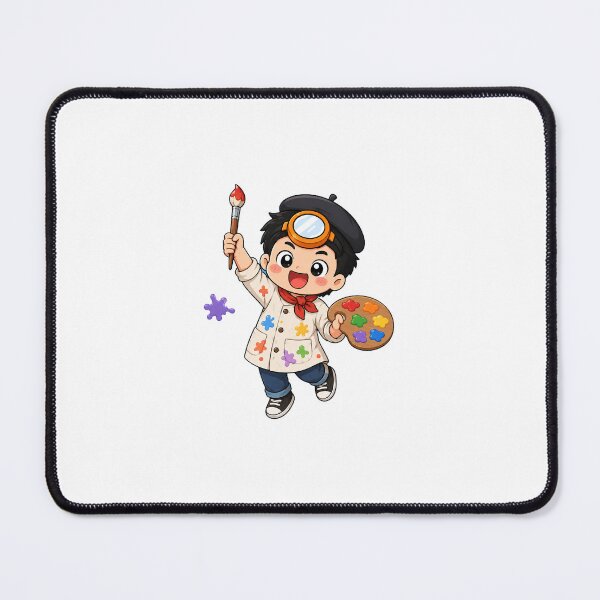 Item preview, KOREA HAENAM - Cute Chibi Artist Painter Sticker designed and sold by KOREA-HAENAM.