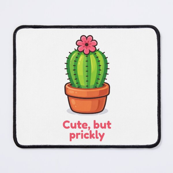 Item preview, Cute But Prickly - Funny Cactus Plant Cartoon Design designed and sold by CanSparkleArt.