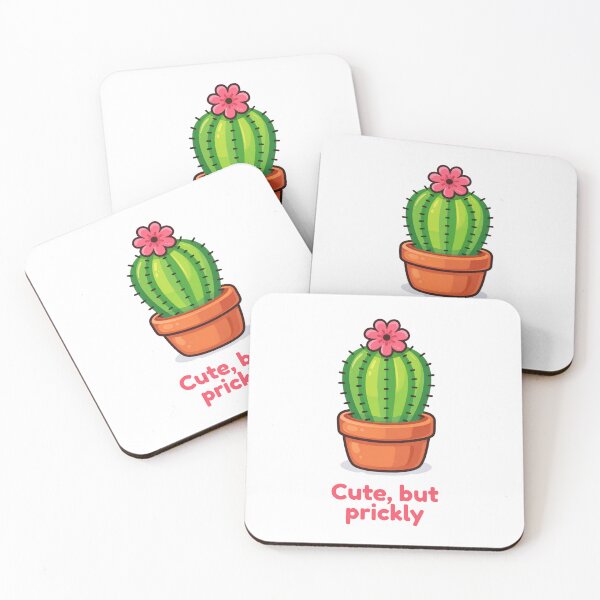 Item preview, Cute But Prickly - Funny Cactus Plant Cartoon Design designed and sold by CanSparkleArt.