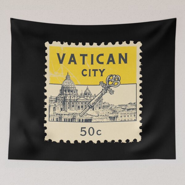 Item preview, Vatican City Vintage Stamp - Saint Peters Basilica designed and sold by tiigerdad.