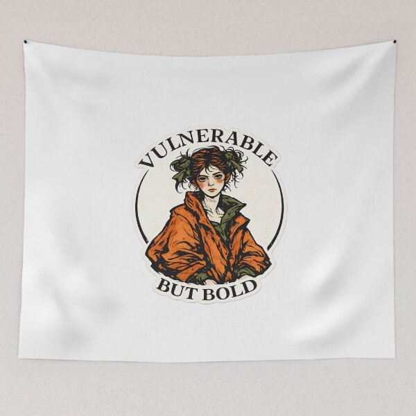 Item preview, Vulnerable But Bold Woman Indie Illustration designed and sold by chattsuede.