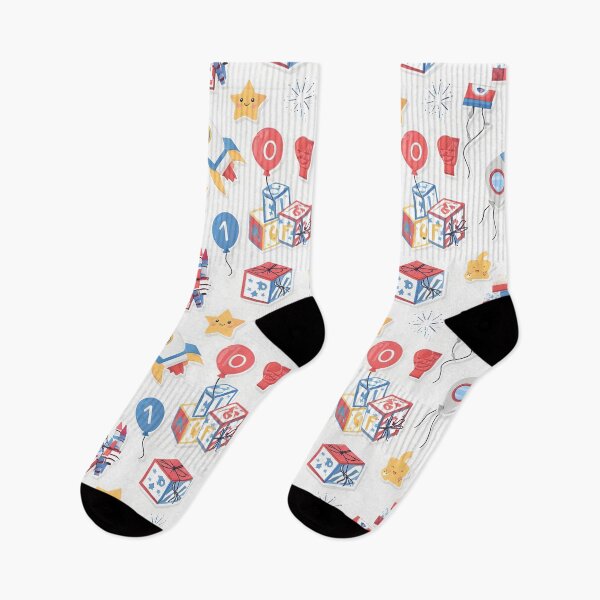 Item preview, Kids' Americana Fun & Games 4th of July - Educational Alphabet Numbers Rockets Pattern designed and sold by Amplify-n-Co.