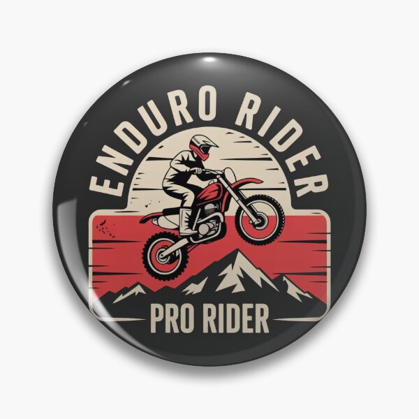 Item preview, Enduro Rider Vintage Motocross Dirt Bike Design designed and sold by IvoryArtDesign.
