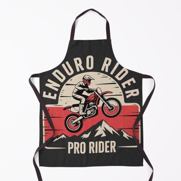Item preview, Enduro Rider Vintage Motocross Dirt Bike Design designed and sold by IvoryArtDesign.