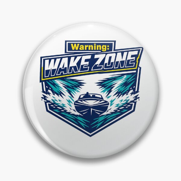 Item preview, Warning Wake Zone Powerboat Lake Life Enthusiast Gift designed and sold by chattsuede.